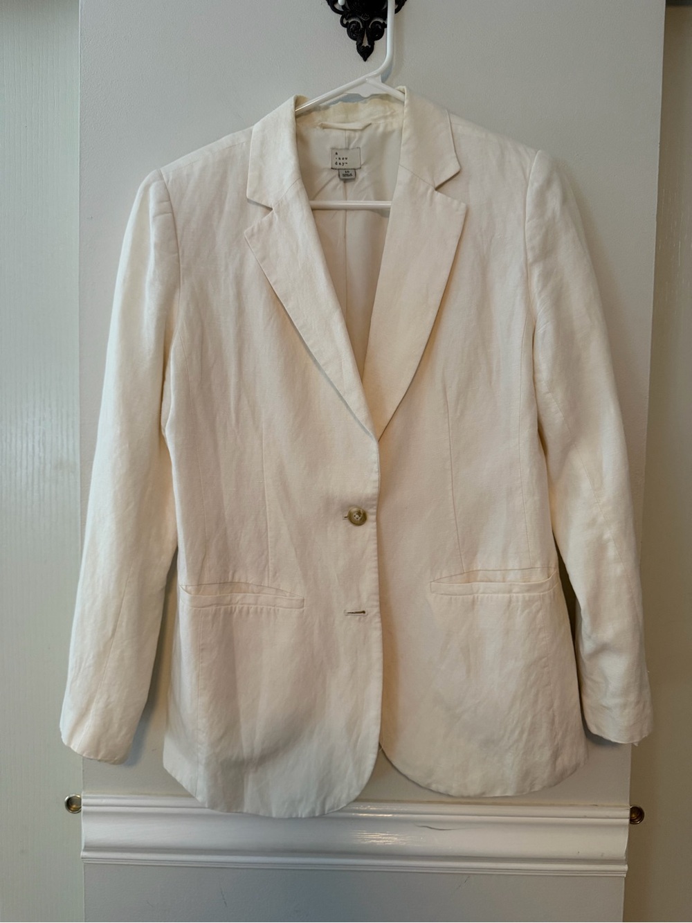 a new day Ivory Double-Button Blazer